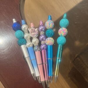 Colorful Beaded Pens Set